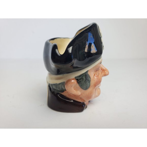 Royal Doulton 1951 Long John Silver Miniature Character Jug, Pirate Toby Mug - Picture 5 of 9